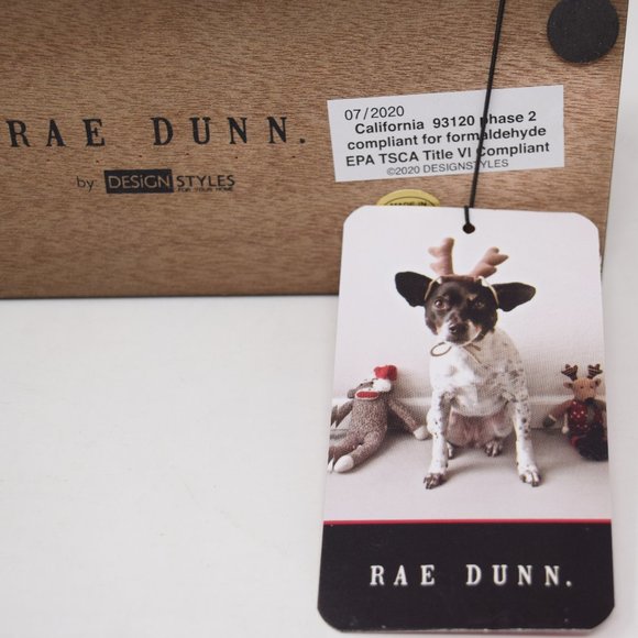 Rae Dunn Merry Christmas Red Sleigh Wood New - Picture 10 of 12